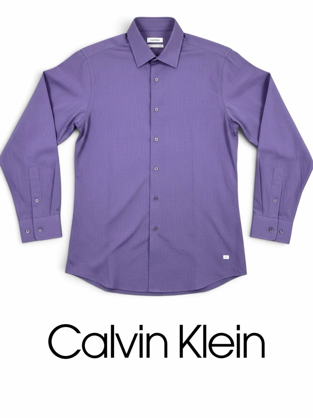 NEW Calvin Klein Men's Purple Button-Up Dress Shirt